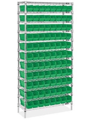 Wire Shelf Bin Organizer - 36 x 12 x 72