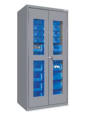 Bin Storage Cabinet - 36 x 24 x 78, 102 Bins