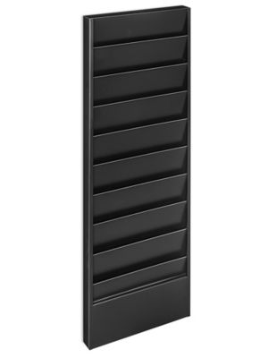Job Ticket Rack - 9 Pockets, Black H-8497BL