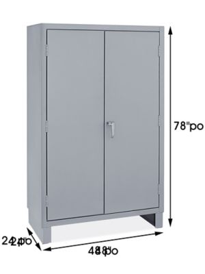 Heavy-Duty Welded Storage Cabinet with Drawers - 48 x 24 x 78 - ULINE - H-8504
