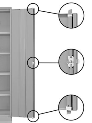 Mobile Bin Storage Cabinet - 36 x 24 x 84, 138 Yellow Bins H-9050Y - Uline