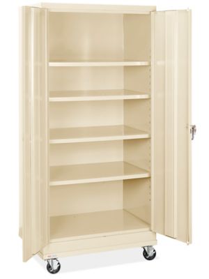 Janitorial Cabinet - 36 x 18 x 64, Tan H-10658T - Uline