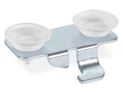Slatwall Glass Shelf Rests - 1 1/2 x 3/4" H-8518