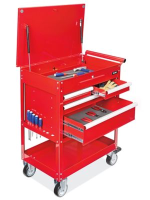 Uline Carrito para Herramientas - 11 Cajones, Rojo H-8947R - Uline