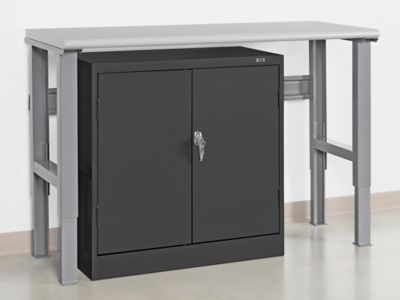Janitorial Cabinet - 36 x 18 x 64, Black H-10658BL - Uline