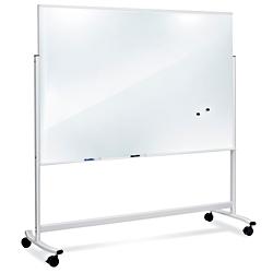 Mobile Glass Dry Erase Board - 6 x 4' H-8534 - Uline