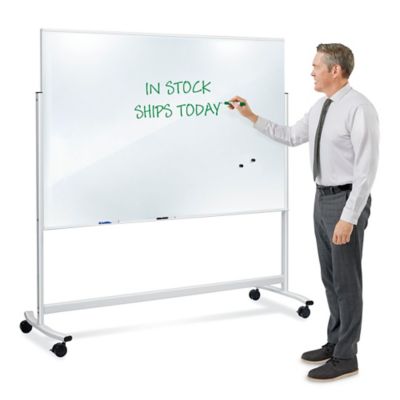 ★ジモティ割あり★  レンジボード ホワイト H205×D45×W120 クリーニング済み MT3542 MIX Industrial Mobile Whiteboards - Calyx by Claridge