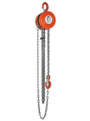 Hand Chain Hoist - 1 ton Capacity, 10' Lift H-8536
