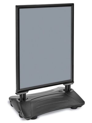 Premium Hinged-Top, 11in x 14in, Brass Sign Frame & Stand, Visiontron  SP600S-3PB2