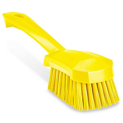 Colored Scrub Brush - Short Handle, Yellow