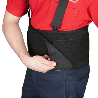 Uline Universal Waist Back Support Belt - Black H-855BL - Uline