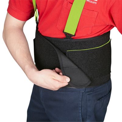 Uline Universal Waist Back Support Belt - Lime H-855LIME - ULINE