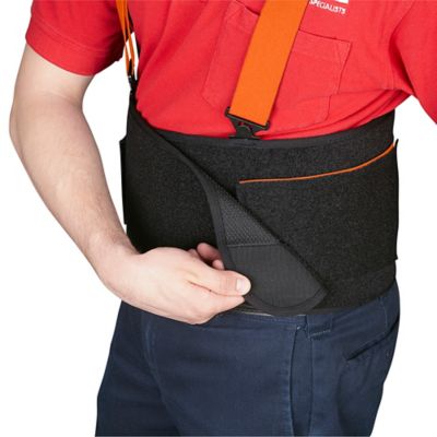 Safety back support outlet belt