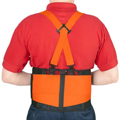 Uline Universal Waist Back Support Belt - Orange H-855O - Uline