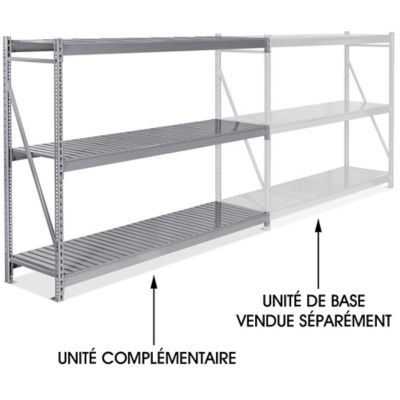 Add-On Unit for Bulk Storage Rack - Steel Decking, 96 x 24 x 72" H-8569