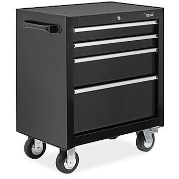 Uline Tool Cabinet - 4 Drawer, Black H-8575BL