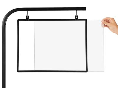 Central Exclusive Clear Plastic Small Clip on Signholder - 2 3/4H