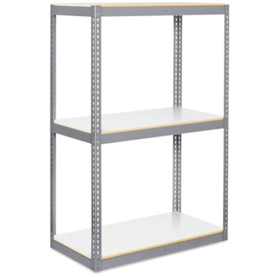 Wide Span Storage Rack - Laminate Board, 48 x 24 x 72" H-8598