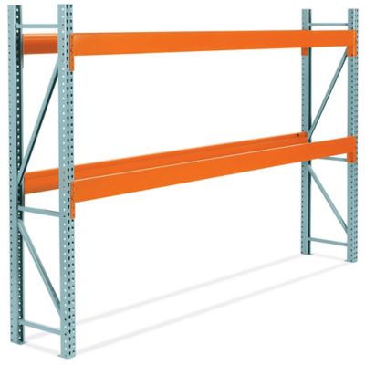 2 Level 144w x 48d x 96h Pallet Racking with Front-to-Back Supports  Starter