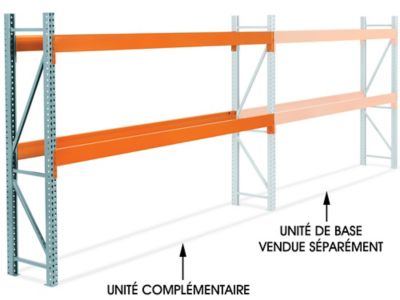 Add-On Unit for Two-Shelf Pallet Rack - 144 x 24 x 96" H-8614-ADD