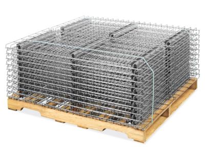 Killarney Metals KM-05085, 24 Inch Length x 36 Inch Width Hanging Pallet  Rack Wire Decking Drip Pan, Galvanized Steel