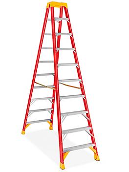 Fiberglass Twin Step Ladder - 10' H-8644