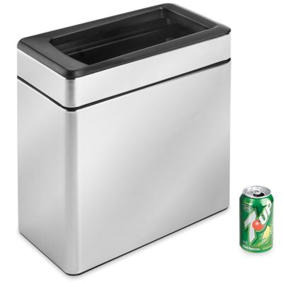 simplehuman® Stainless Steel Office Trash Can - 3 Gallon H-8663
