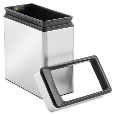 simplehuman® Stainless Steel Office Trash Can - 3 Gallon H-8663