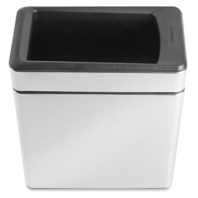 simplehuman® Stainless Steel Office Trash Can - 7 Gallon H-8665 - Uline