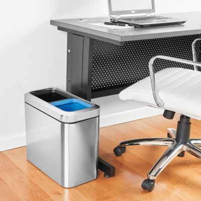 simplehuman® Stainless Steel Office Trash Can - 5 Gallon
