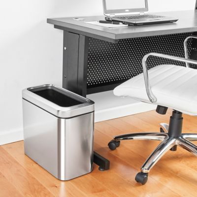simplehuman® Stainless Steel Office Trash Can - 7 Gallon H-8665