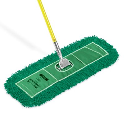 Quickie® Microfiber Dust Mop, 48 Steel Handle, Green, E