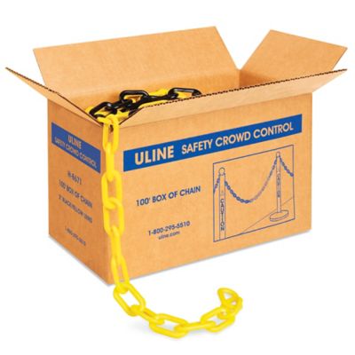 3/4 in. Light Duty Plastic Chain - Standard Colors by Crowd Control Warehouse