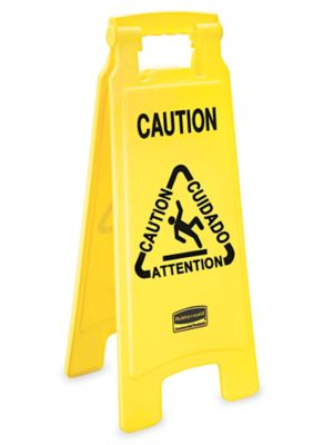 Rubbermaid&reg; Wet Floor Sign - Multilingual H-868