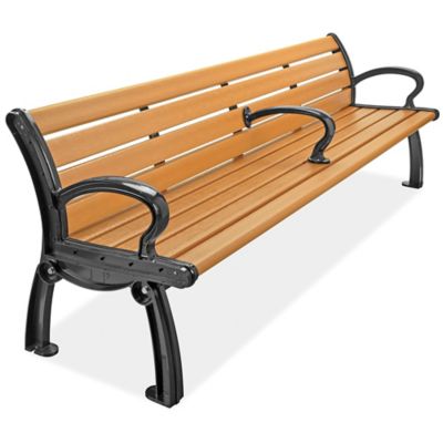 Plaza Bench - 8', Cedar H-8720C