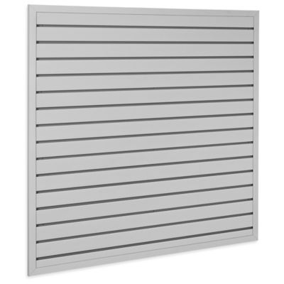 Industrial PVC Slatwall Kit - 4 x 4', Gray H-8743GR