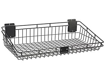 Wire Basket for Industrial Slatwall - 24 x 12 x 5" H-8753