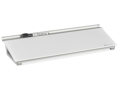 Desktop Glass Dry Erase Board - Black, 18 x 6 - ULINE - H-8761BL