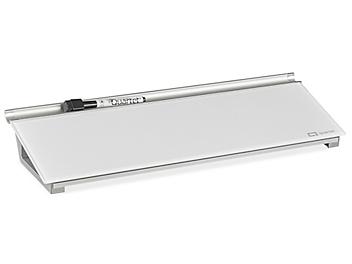 Desktop Glass Dry Erase Board - White, 18 x 6" H-8761W