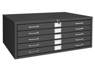 Flat File Cabinet - 36 x 24", Black H-8796BL