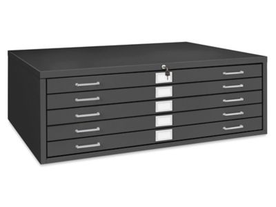 Flat File Cabinet - 42 x 30", Black H-8797BL