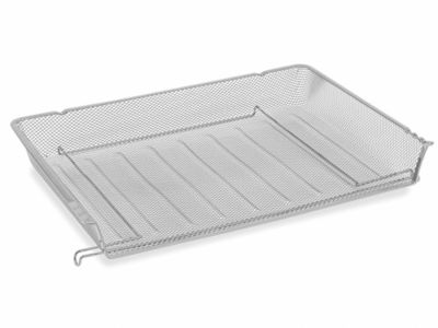 Wire Mesh Desktop Paper Tray - Silver H-8811sil - Uline