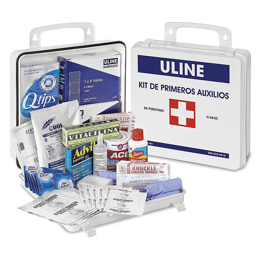 Uline Kit de Primeros Auxilios - México, 50 Personas H-8830 - Uline