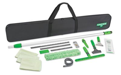  Bastón de limpieza de ventanas extensible, 2 en 1, kit