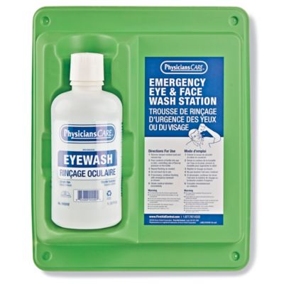 Secondary SingleBottle Eyewash Station 32 oz Capacity H8850S1 Uline