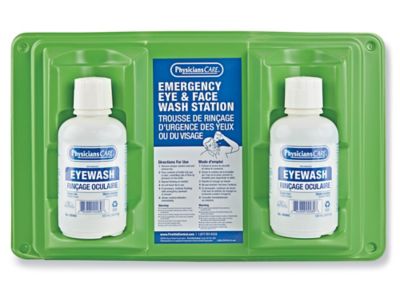 Secondary TwoBottle Eyewash Station 32 oz Capacity H8851S1 Uline
