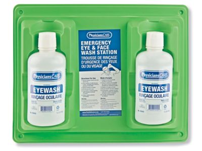 Secondary TwoBottle Eyewash Station 64 oz Capacity H8852S1 Uline