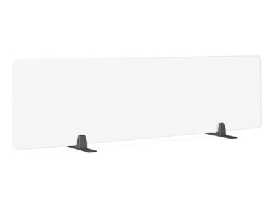 Desktop Privacy Panel - Freestanding, 60 x 15", Black Brackets H-8869F-BL