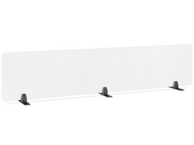 Desktop Privacy Panel - Freestanding, 72 x 15", Black Brackets H-8870F-BL
