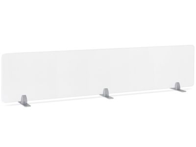 Desktop Privacy Panel - Freestanding, 72 x 15", Silver Brackets H-8870F-SIL
